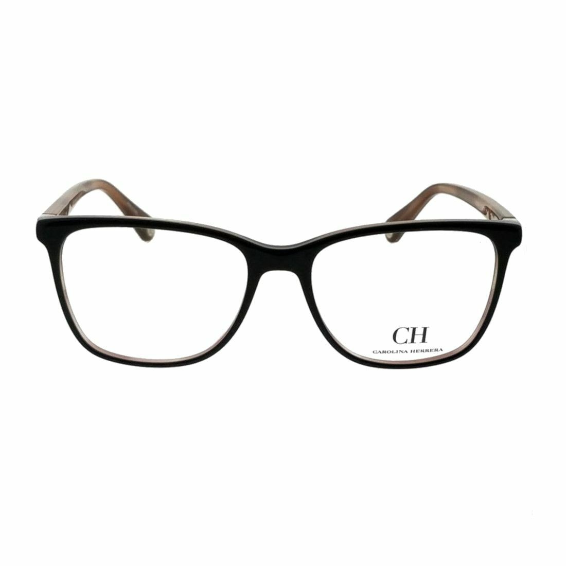 Carolina Herrera VHE765-0T97 Black Square Women's Plastic Eyeglasses with a stylish design and durable frame.