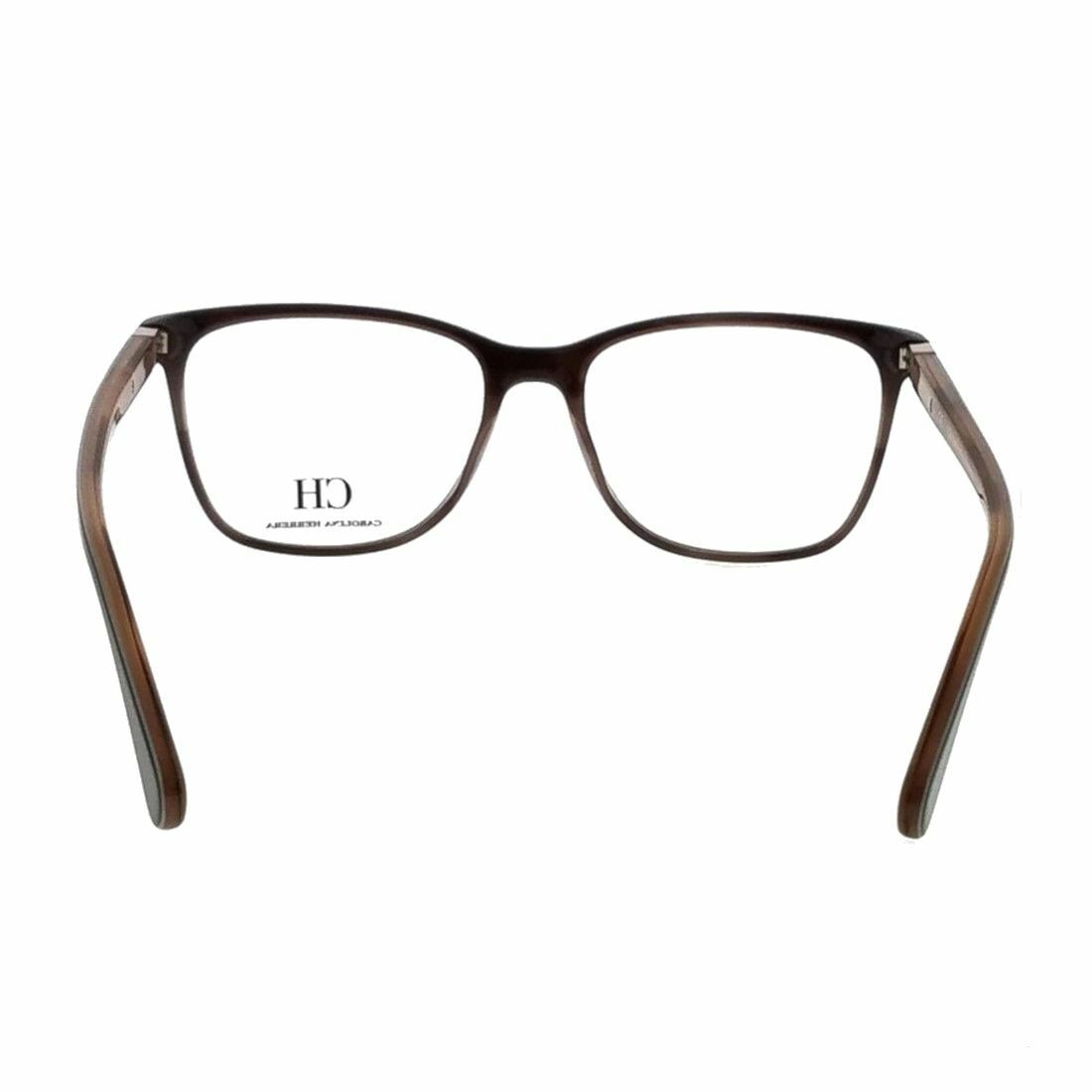 Carolina Herrera VHE765-0T97 Black Square Women's Plastic Eyeglasses with a stylish design and durable frame.