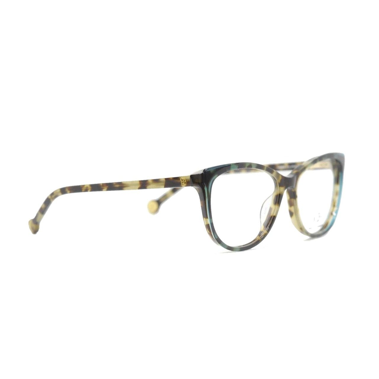 Carolina Herrera VHE804-07UH Havana Cat-Eye Women's Acetate Eyeglasses showcasing elegant design and stylish frame.