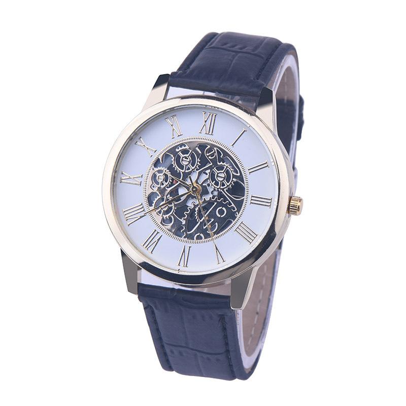 Casual Fashion Classic Quartz Wrist Watch for Men with a sleek design and high-strength glass mirror, showcasing its stylish dial and comfortable strap.