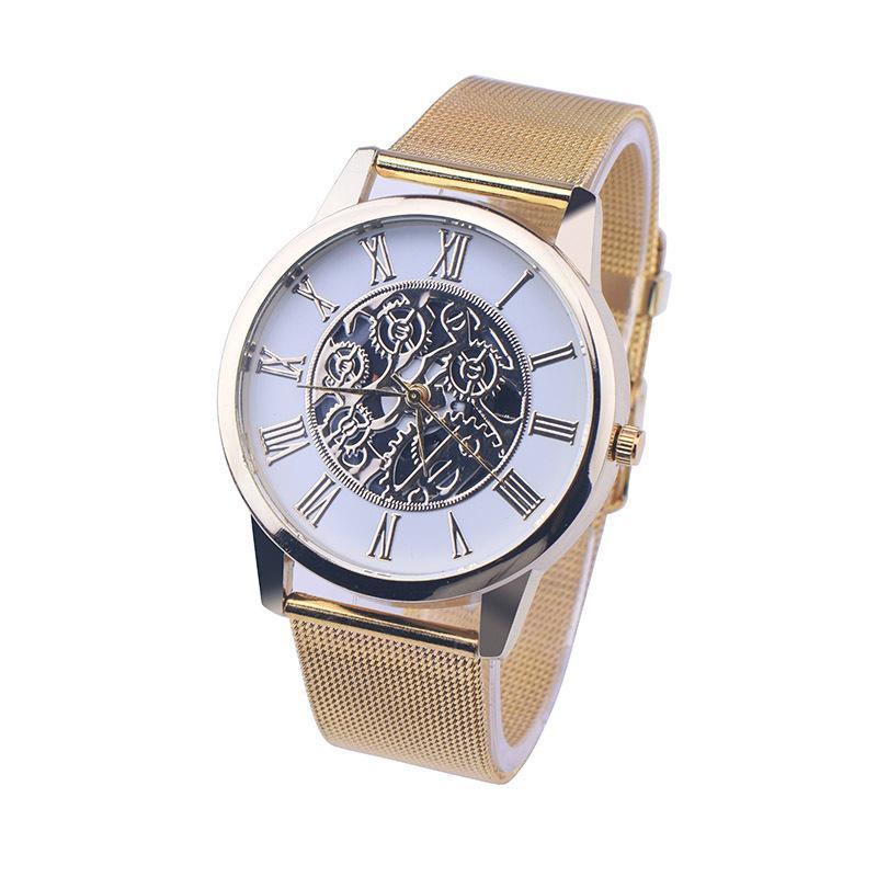 Casual Fashion Classic Quartz Wrist Watch for Men with a sleek design and high-strength glass mirror, showcasing its stylish dial and comfortable strap.