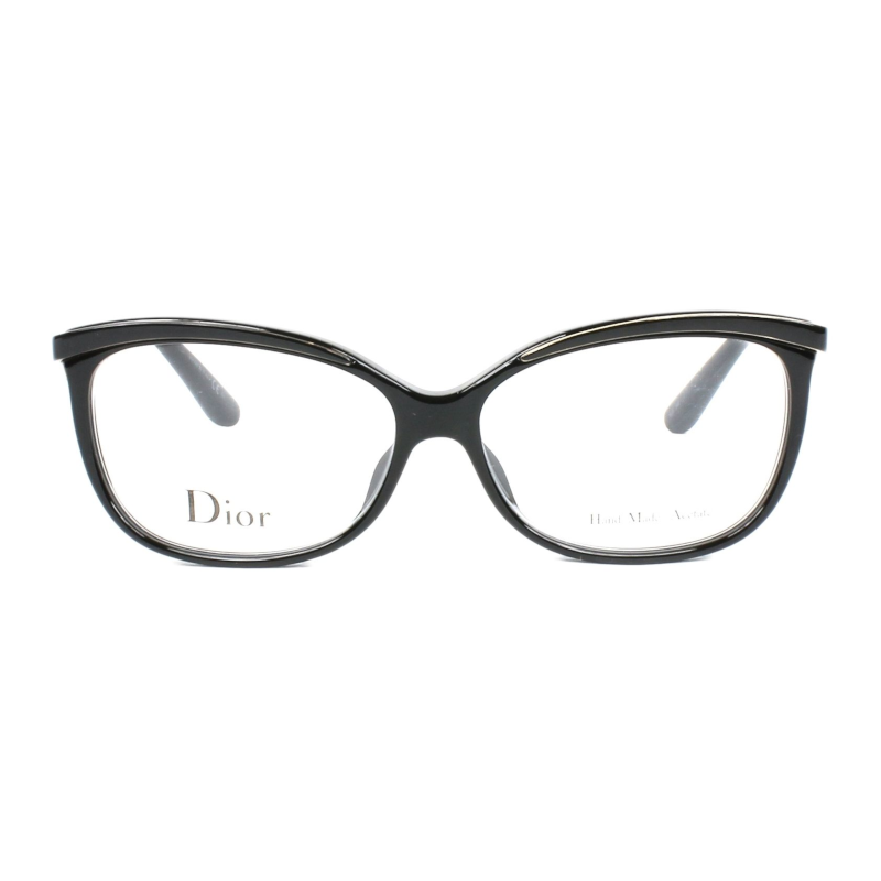 Christian Dior CD3279/F-8LB Women's Black & Blue Cat Eye Acetate Frame eyeglasses with 54mm lens, stylish and elegant design.