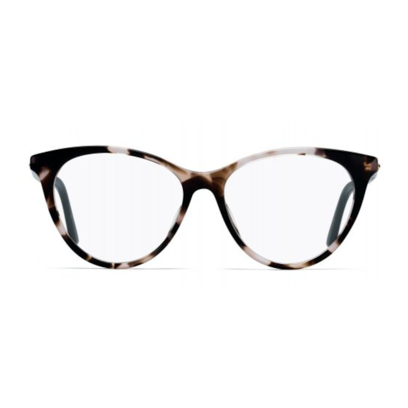 Christian Dior Montaigne 57-HT8 Women's Pink Havana Cat Eye Acetate Eyeglasses with 50mm lens, showcasing elegant design and quality craftsmanship.