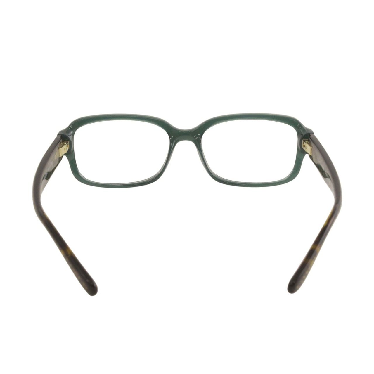 Coach HC6105-5451 Teal Dark Tortoise Gold Sig C Rectangular Women's Eyeglasses with plastic frame and demo lens.