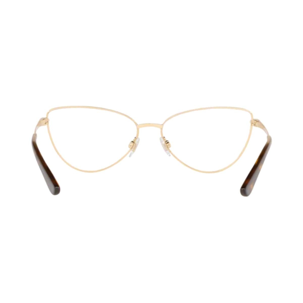 Dolce & Gabbana DG1321-1320 Gold Matte Brown Cat-Eye Women's Metal Eyeglasses showcasing elegant design and quality craftsmanship.