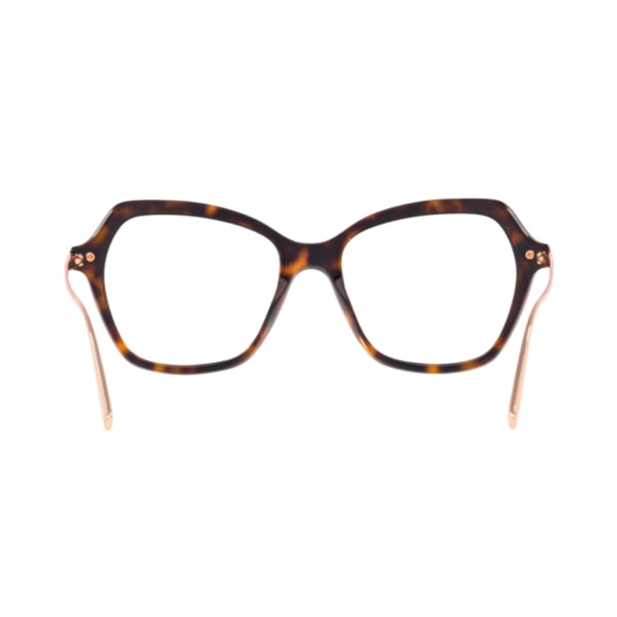 Dolce & Gabbana DG3311-502 Dark Havana Oversize Women's Acetate Eyeglasses showcasing elegant full-rim design and stylish wayfarer shape.