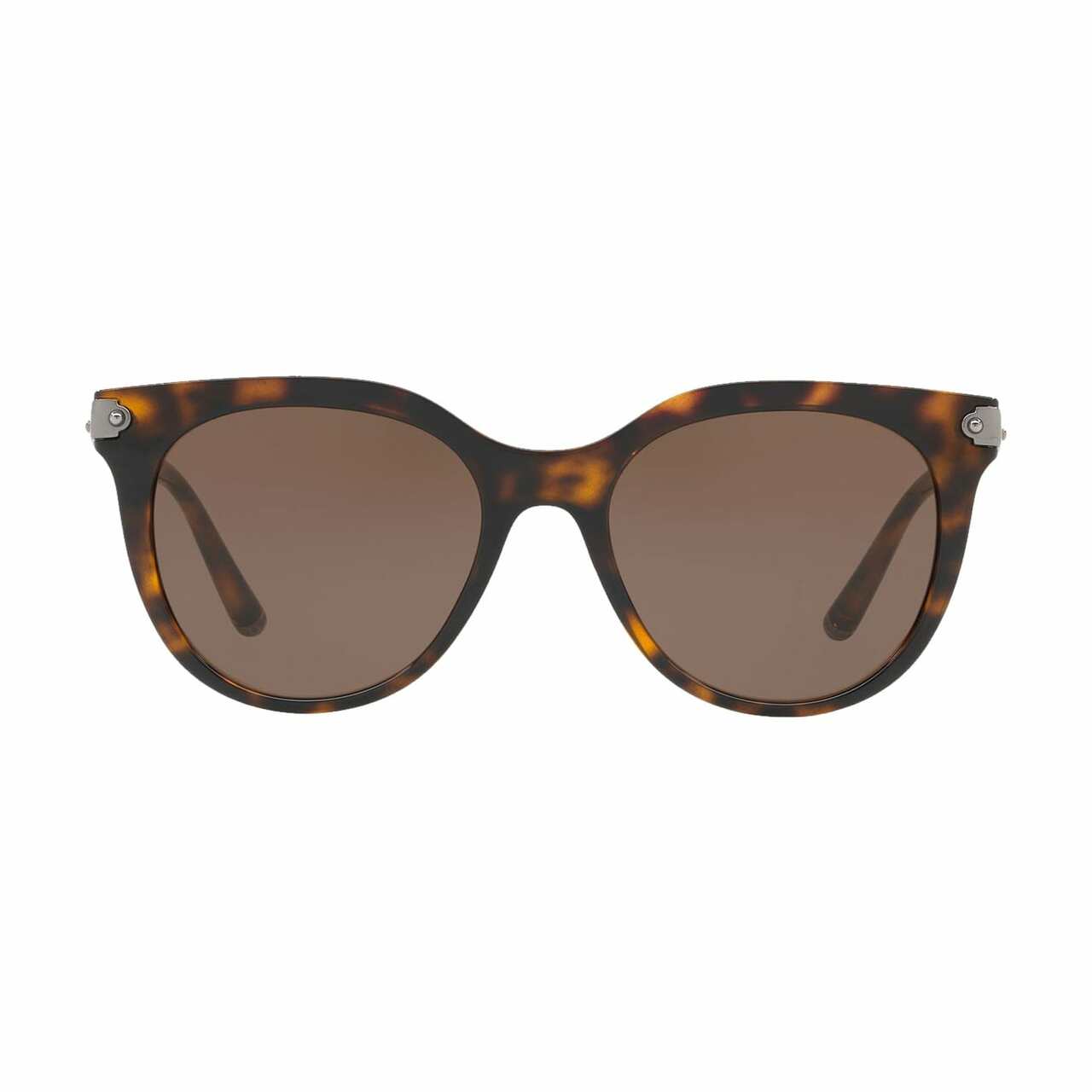 Dolce & Gabbana DG6117-502/73 Havana Cat-Eye Brown Lens Women's sunglasses with stylish design and elegant frame.