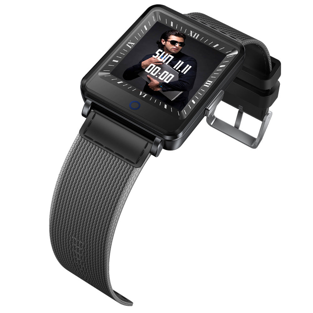 Dual-screen display smart bracelet in black and orange, showcasing health monitoring features.