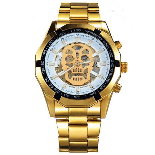 Fashion Casual Quartz Wristwatch for Men with stainless steel band and round case design.