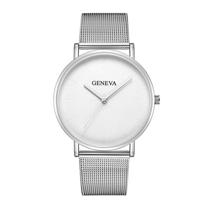 Fashion Popular Simple Casual Watch for Men with stainless steel strap and round dial design.