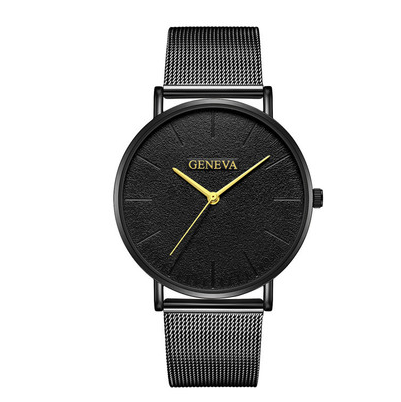 Fashion Popular Simple Casual Watch for Men with stainless steel strap and round dial design.