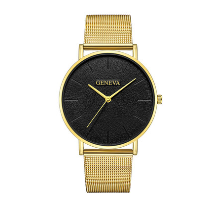 Fashion Popular Simple Casual Watch for Men with stainless steel strap and round dial design.