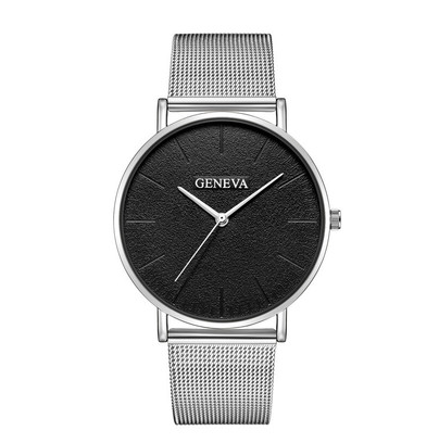 Fashion Popular Simple Casual Watch for Men with stainless steel strap and round dial design.