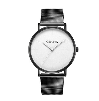 Fashion Popular Simple Casual Watch for Men with stainless steel strap and round dial design.