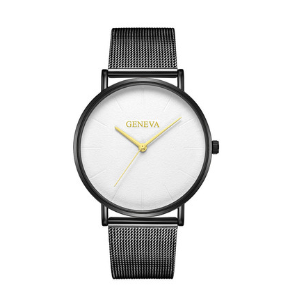 Fashion Popular Simple Casual Watch for Men with stainless steel strap and round dial design.