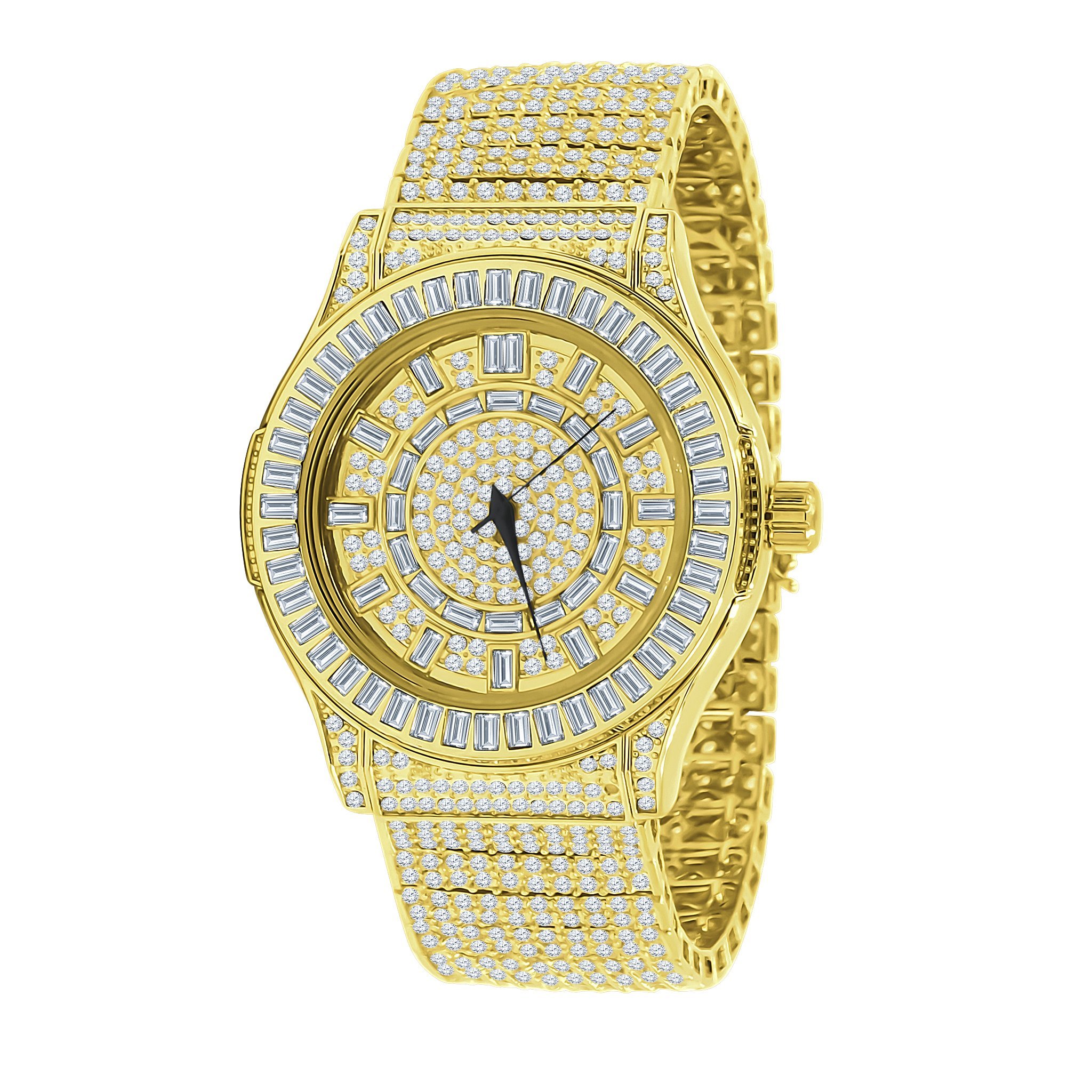 GALLANT Steel CZ Watch featuring cubic zirconia stones and stainless steel design, showcasing elegance and durability.