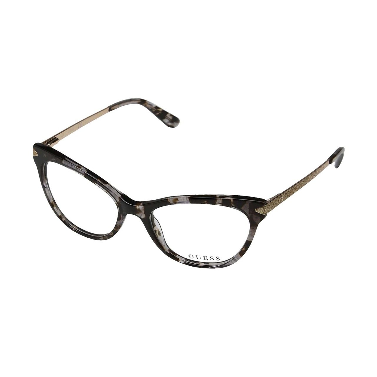 Guess GU-2683-020 Grey Cat-Eye Women's Acetate Eyeglasses showcasing a stylish grey frame with a cat-eye shape.