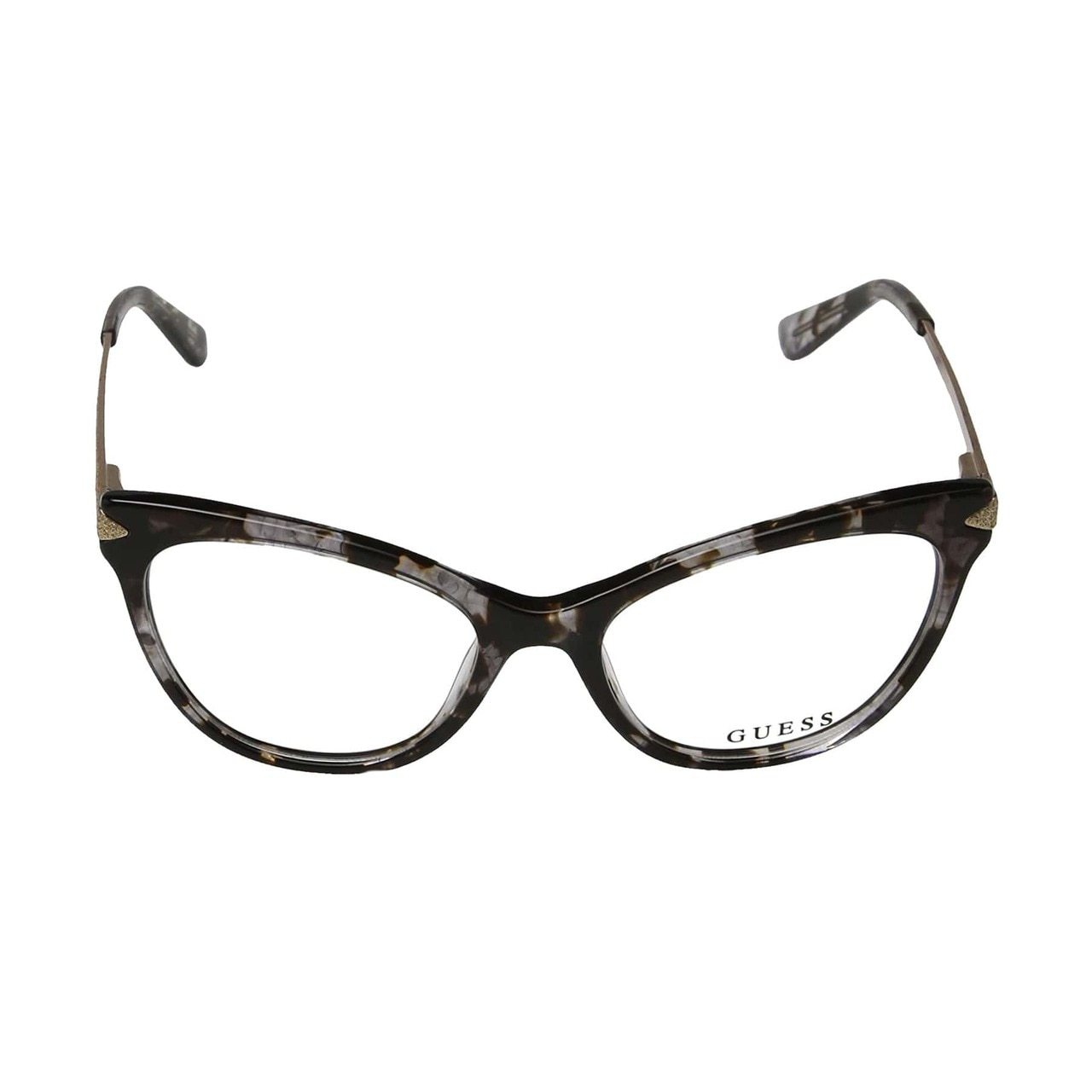 Guess GU-2683-020 Grey Cat-Eye Women's Acetate Eyeglasses showcasing a stylish grey frame with a cat-eye shape.