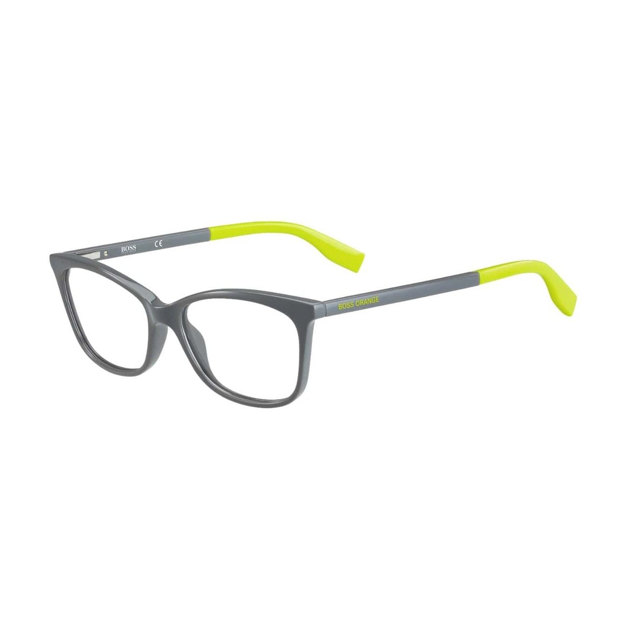 Hugo Boss Orange BO0289-KB7 Grey Square Women's Propionate Eyeglasses showcasing a stylish grey frame and square design.