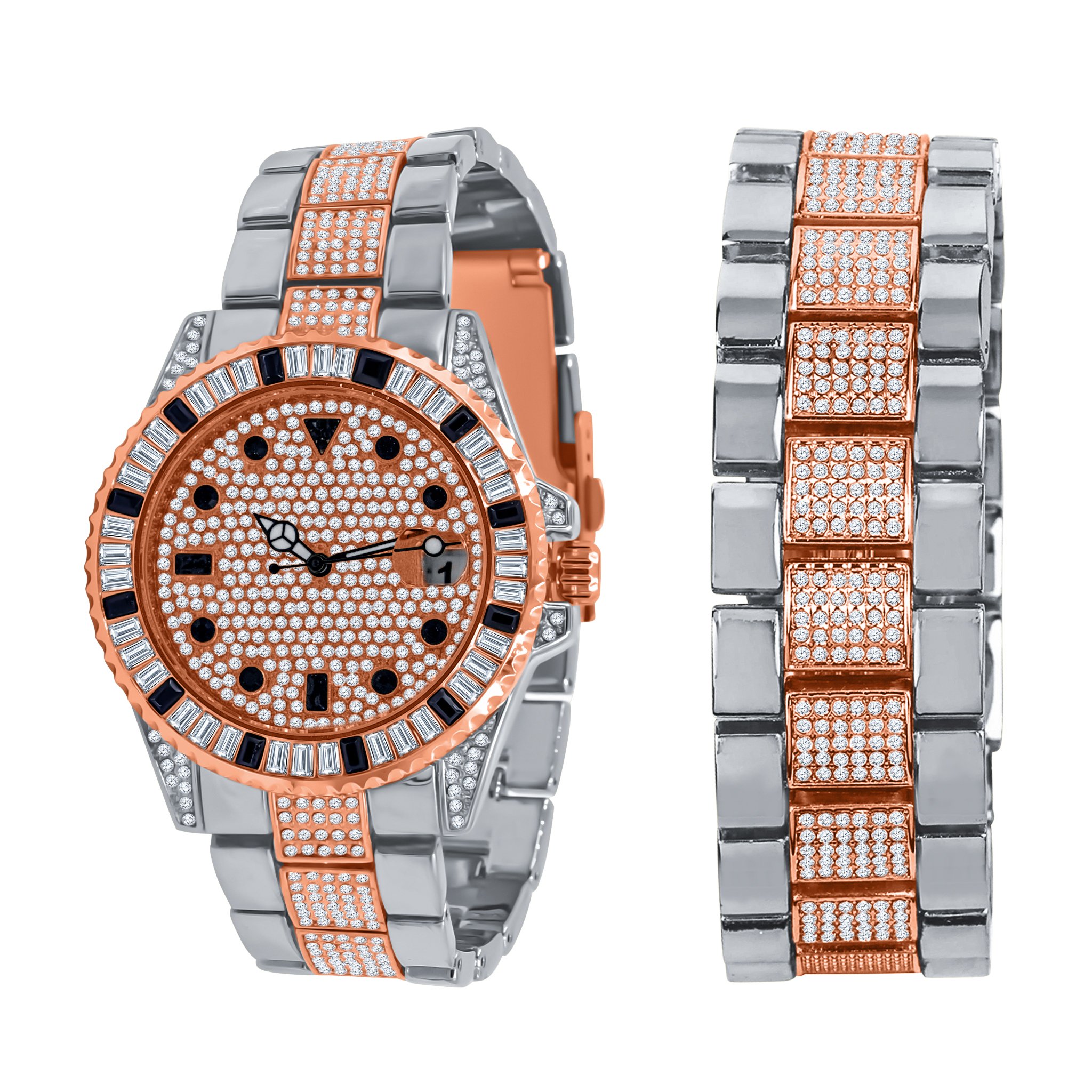 INTERSTELLAR WATCH SET featuring a luxurious design with gleaming stones, adjustable links, and a sparkling watch band.