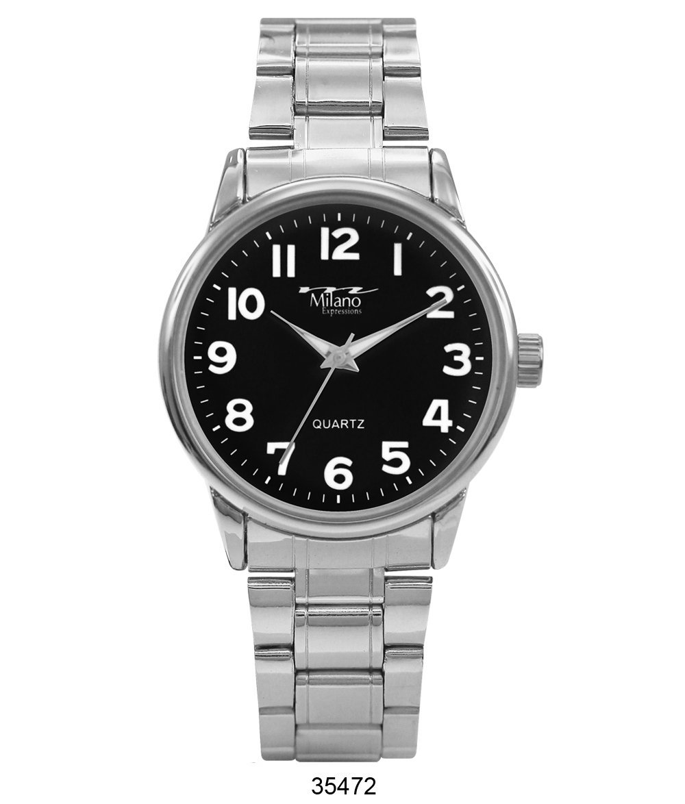 Kimball watch featuring a silver alloy case and black dial, showcasing its elegant design and durable alloy band.