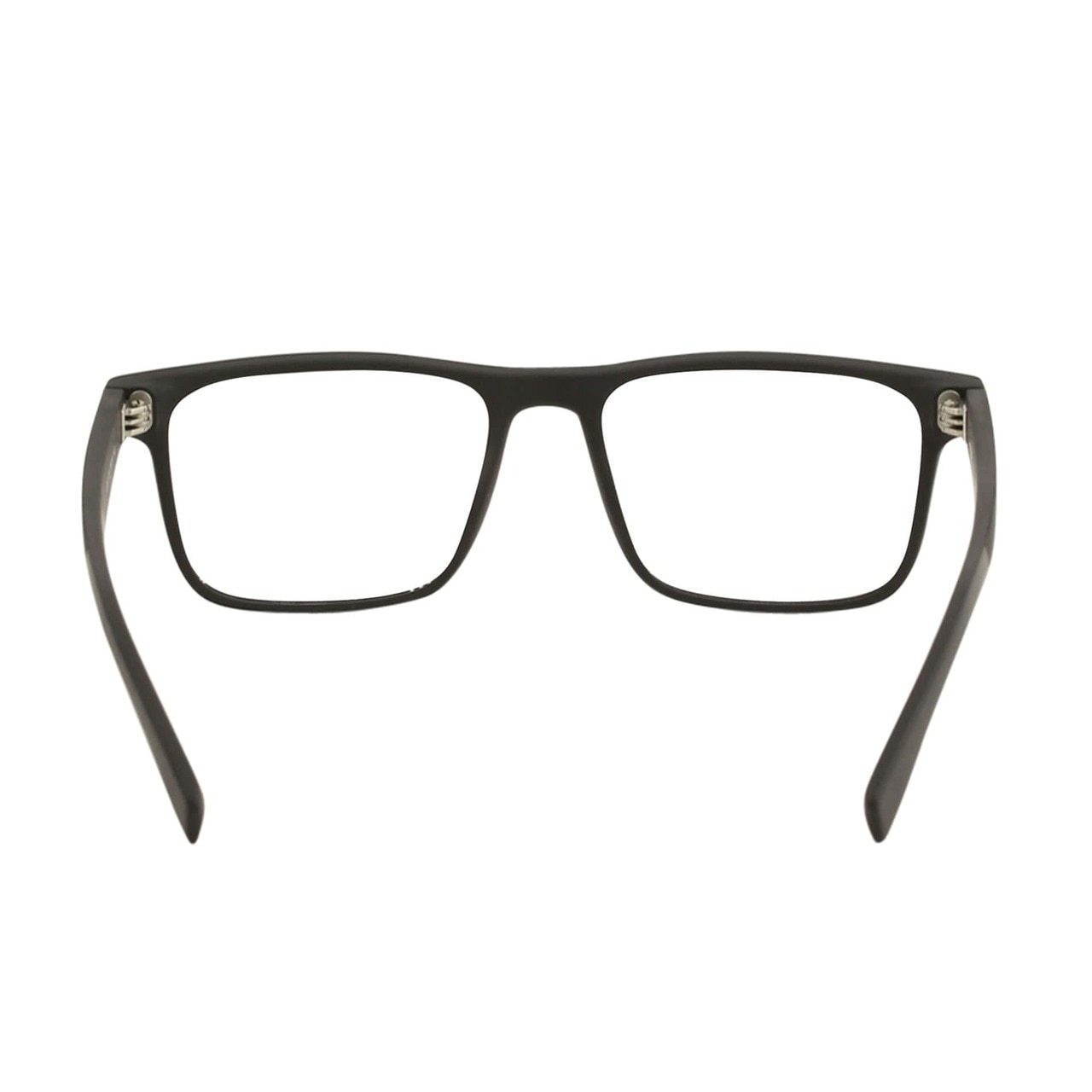 Lacoste L2817-004 Matte Black Square Men's Acetate Eyeglasses featuring a stylish design and iconic crocodile logo.