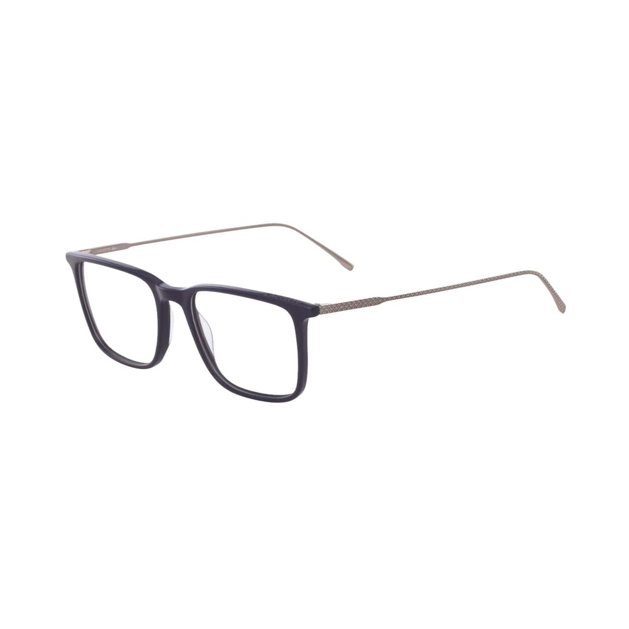 Lacoste L2827-424 Blue Square Men's Acetate Eyeglasses with a stylish blue frame and rectangular shape.