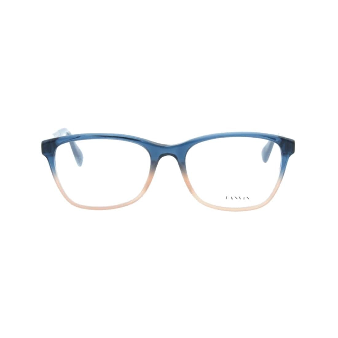 Stylish Lanvin VLN 710-0VA4 Turquoise Pearl Square Women's Acetate Eyeglasses with a full-rim design, perfect for modern women.