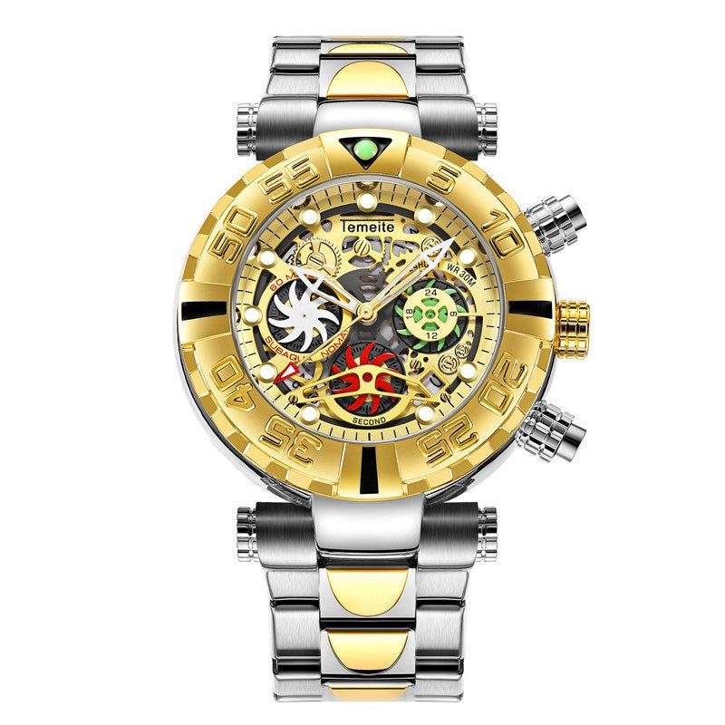 Luminous Waterproof Multifunctional Quartz Watch with a stylish design and durable features.