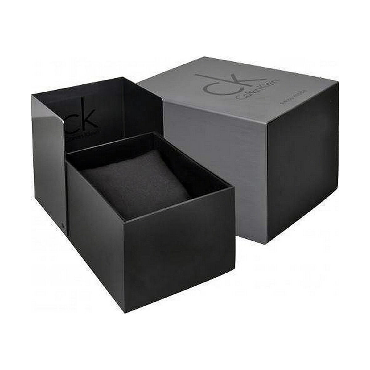 Black Calvin Klein watch box.