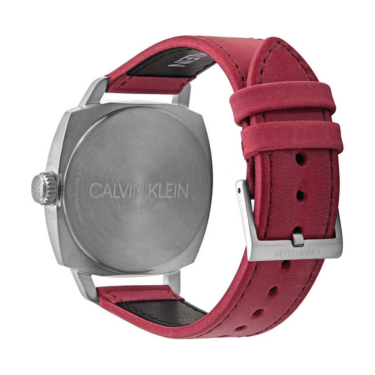 Back of Calvin Klein watch.