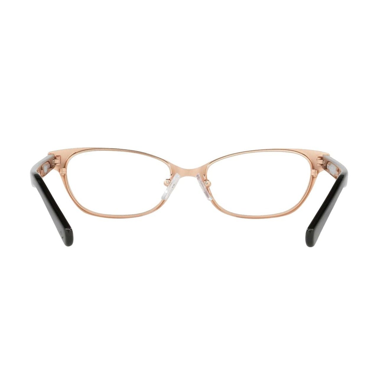 Michael Kors MK 3014-1152 Sybil Rose Gold Oval Women's Metal Eyeglasses showcasing a stylish rose gold frame and oval design.