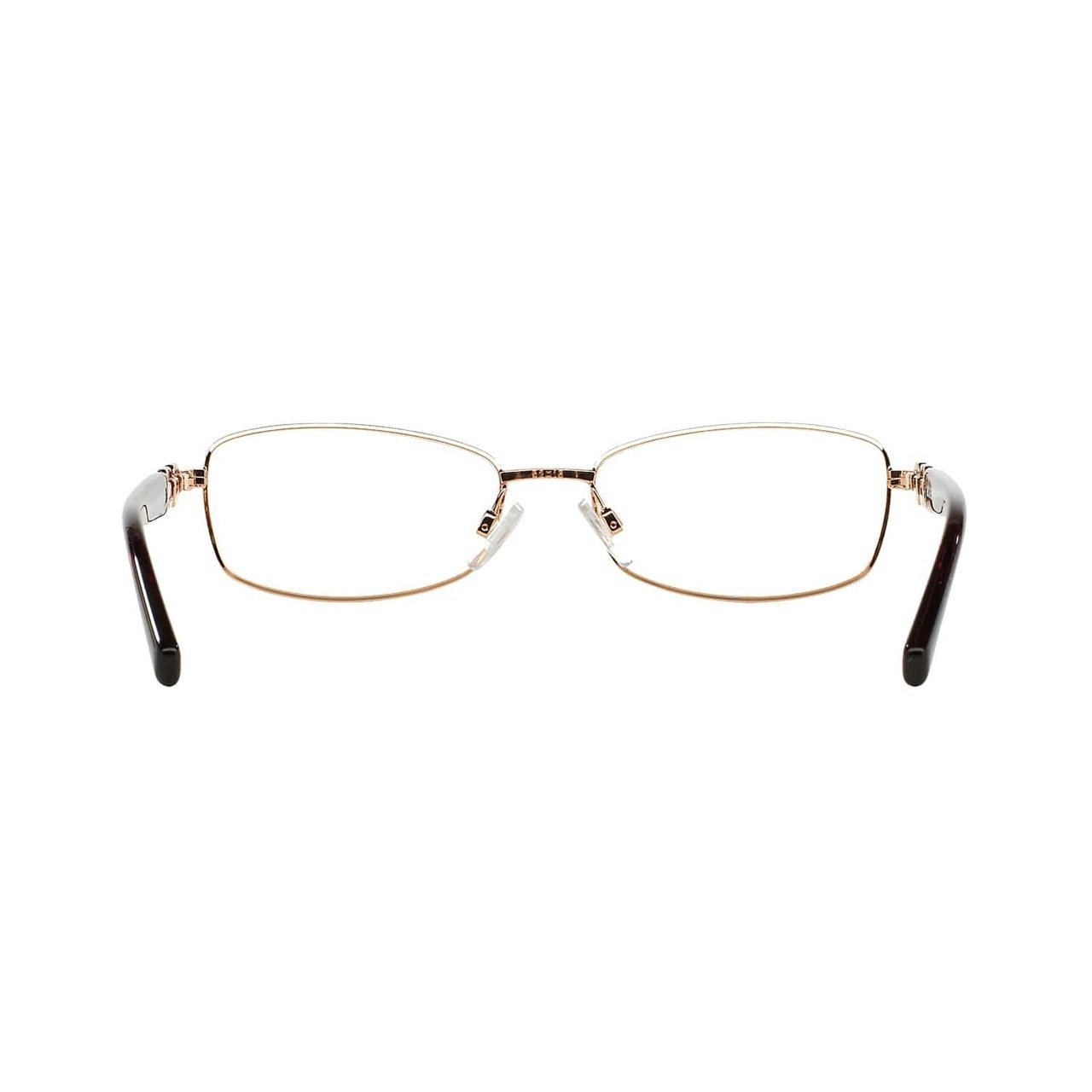 Michael Kors MK 3002B-1026 Maldives Rose Gold Rectangular Women's Metal Eyeglasses showcasing a stylish rose gold frame and rectangular lenses.