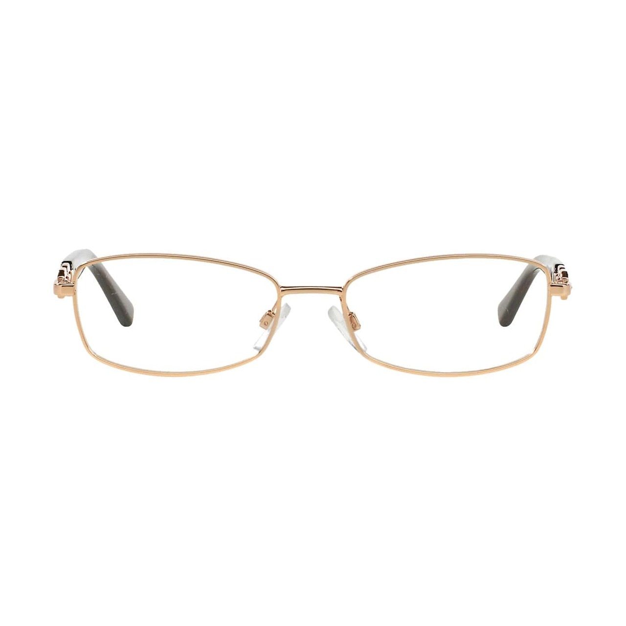 Michael Kors MK 3002B-1026 Maldives Rose Gold Rectangular Women's Metal Eyeglasses showcasing a stylish rose gold frame and rectangular lenses.