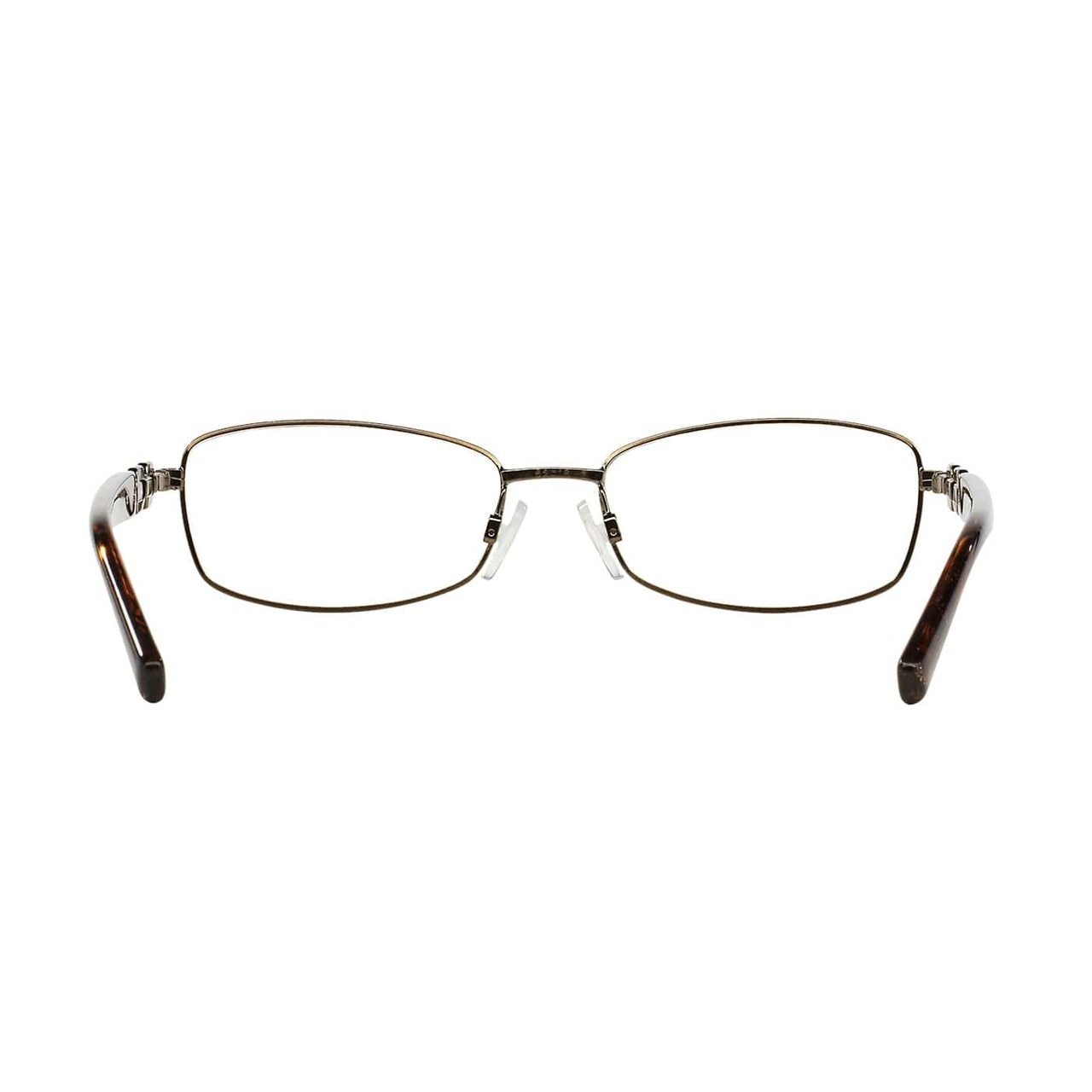 Michael Kors MK 3002B-1028 Maldives Brown Rectangular Women's Metal Eyeglasses showcasing a stylish brown metal frame and rectangular lenses.