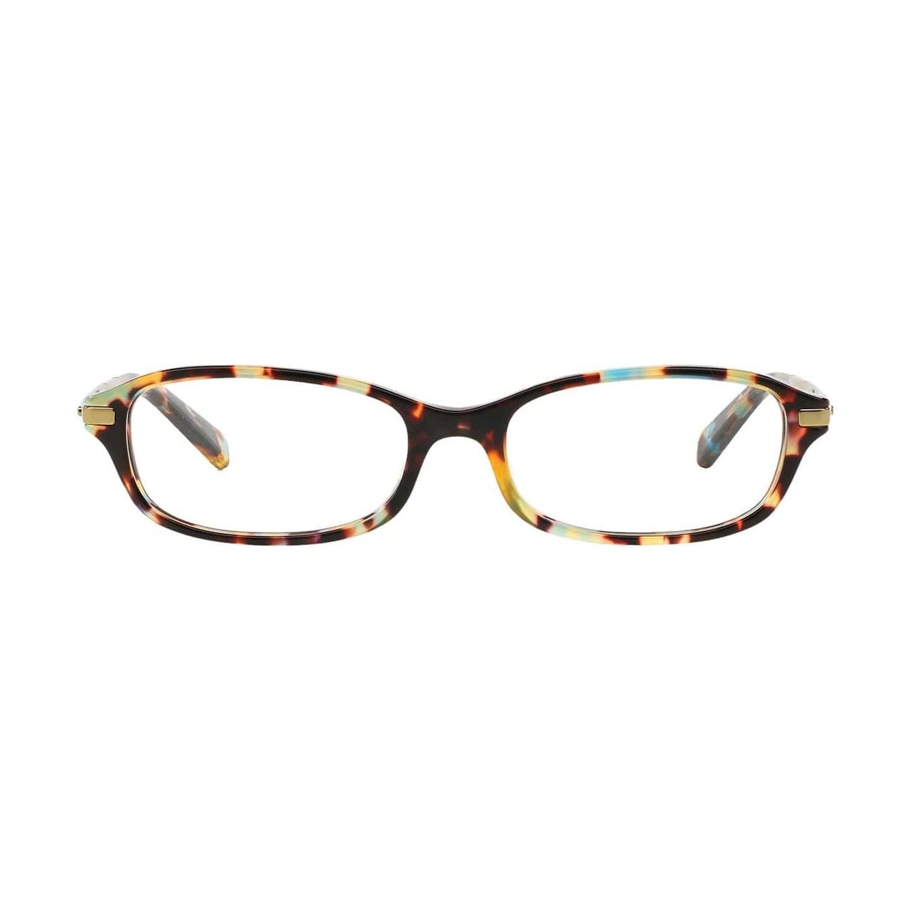 Michael Kors MK 4002-3031 Sardinia Ocean Confetti Tortoise Rectangular Women's Metal Eyeglasses showcasing a stylish full-rim design.