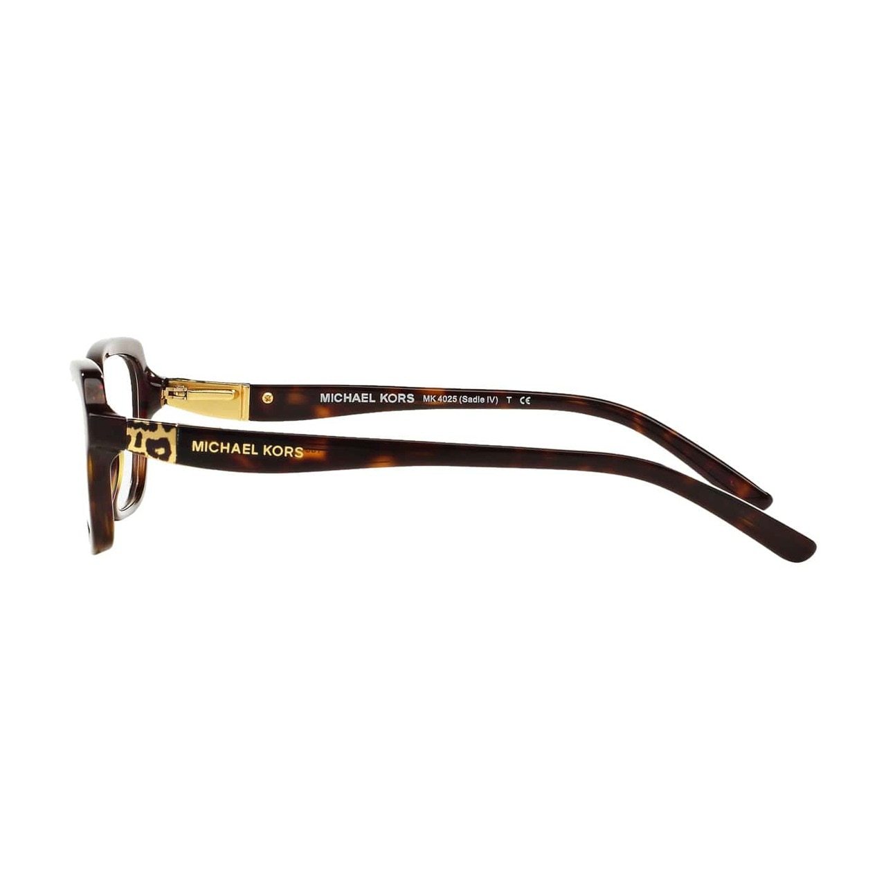 Michael Kors MK 4025F-3006 Sadie IV eyeglasses in dark tortoise color, featuring a rectangular shape and full-rim design.