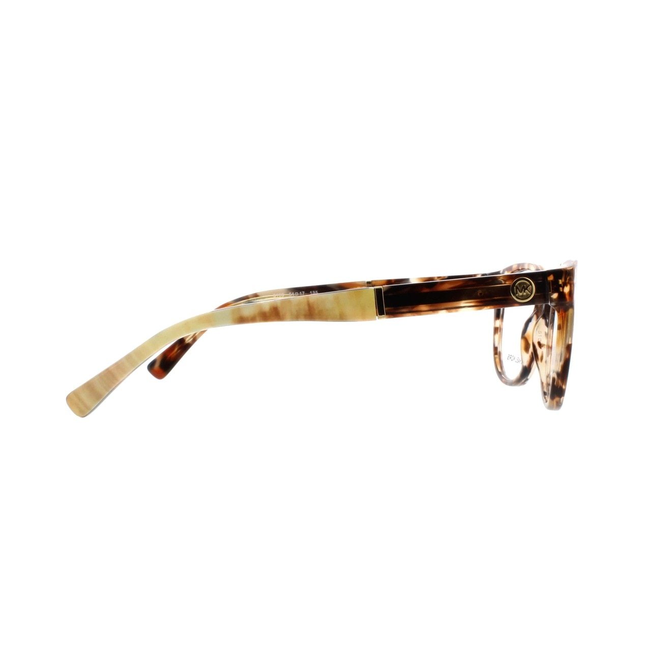 Michael Kors MK 4032-3169 Rania III eyeglasses in tiger tortoise color, featuring a round shape and acetate frame, designed for women.