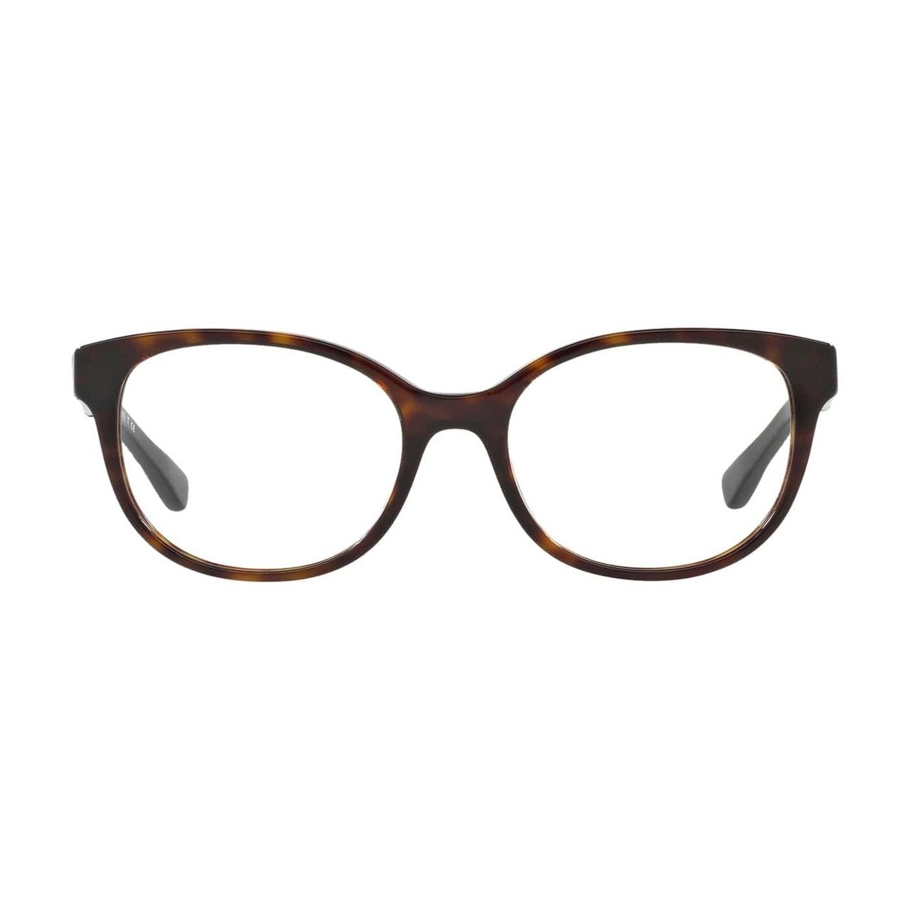 Michael Kors MK 4032-3180 Rania III Dark Tortoise Round Women's Acetate Eyeglasses showcasing a stylish full-rim design.