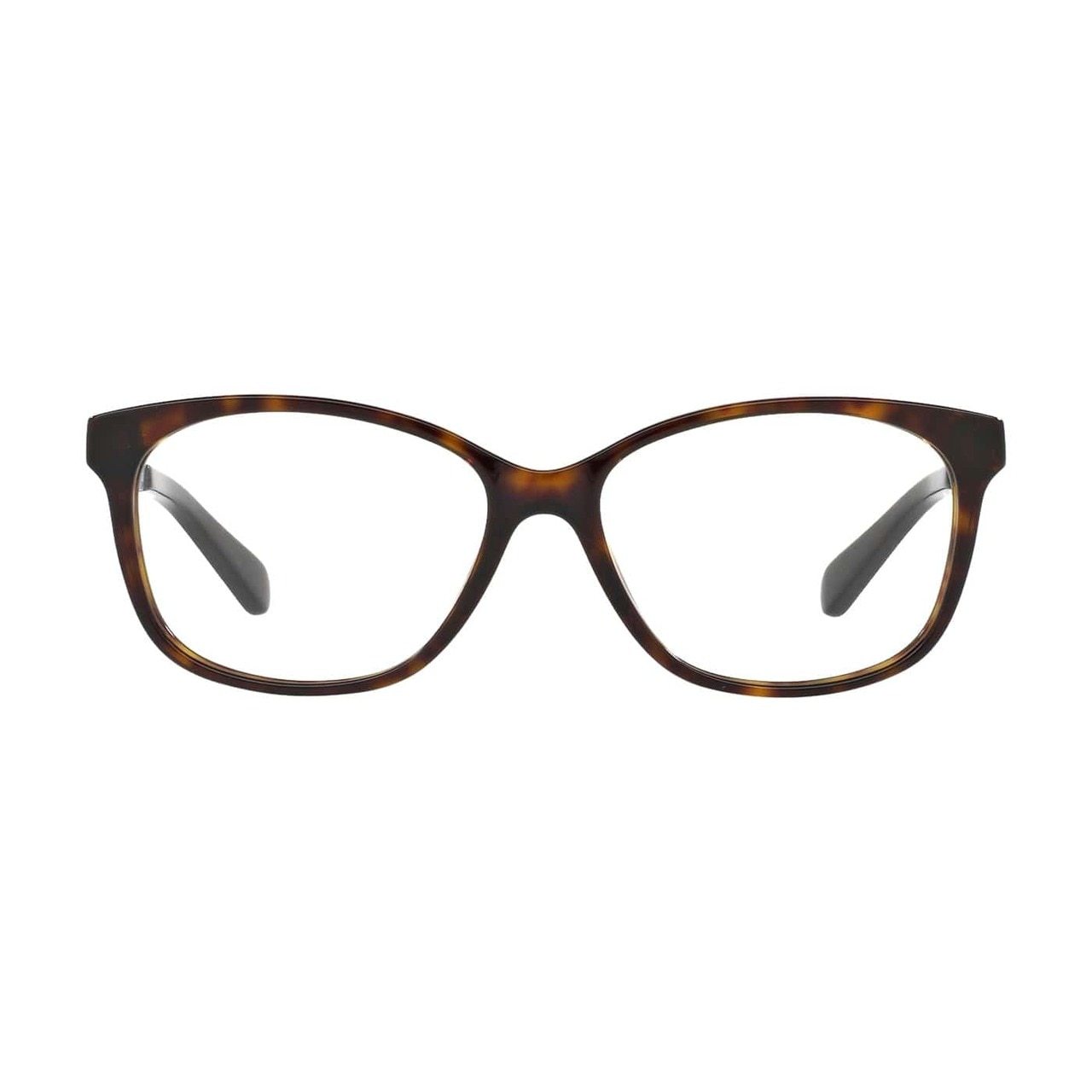 Michael Kors MK 4035-3202 Ambrosine Dark Tortoise Rectangular Women's Acetate Eyeglasses showcasing a stylish full-rim design.