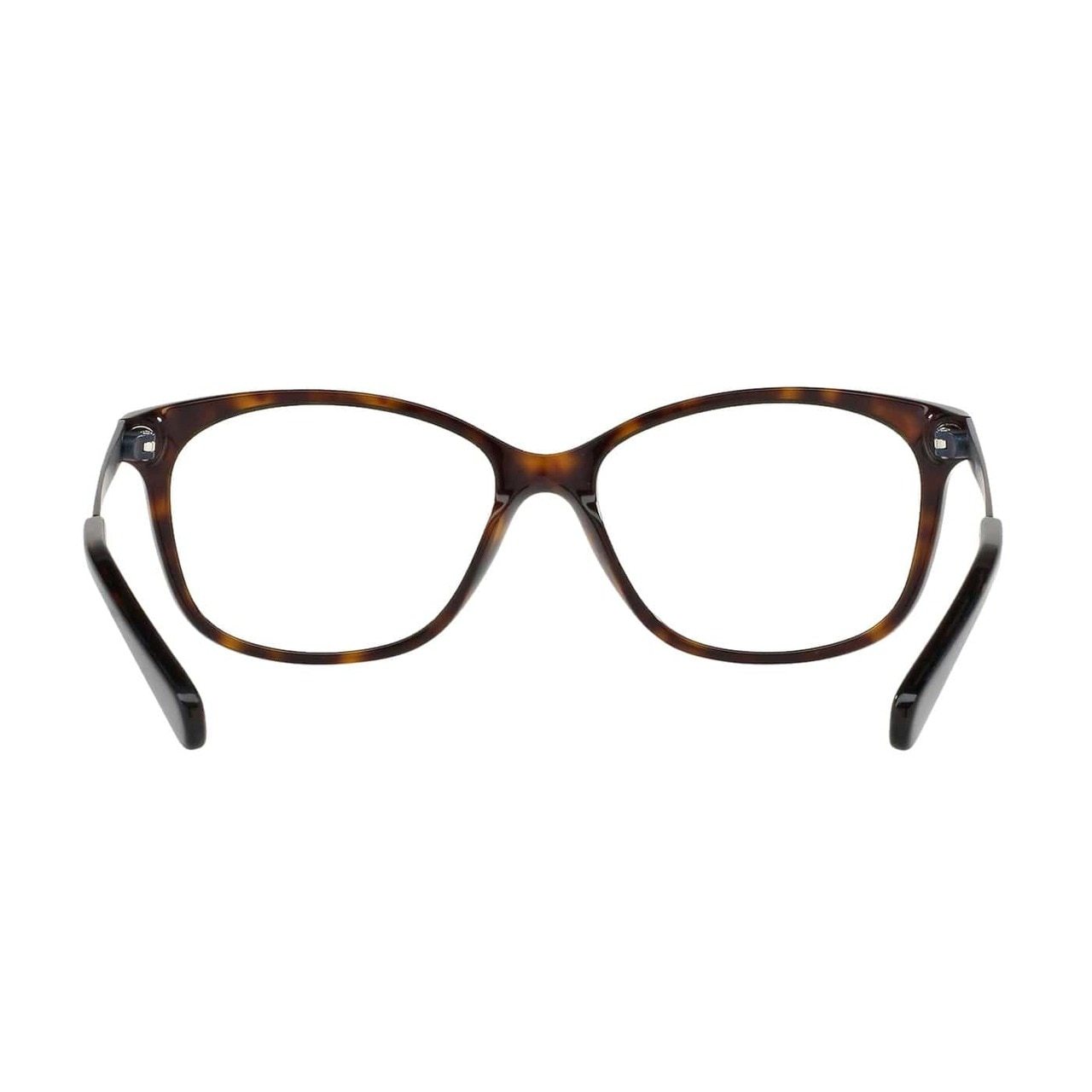 Michael Kors MK 4035-3202 Ambrosine Dark Tortoise Rectangular Women's Acetate Eyeglasses showcasing a stylish full-rim design.