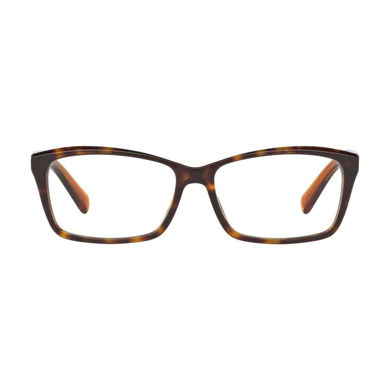 Michael Kors MK 4038-3217 Lyra Dark Tortoise Rectangular Women's Acetate Eyeglasses showcasing a stylish dark tortoise frame.