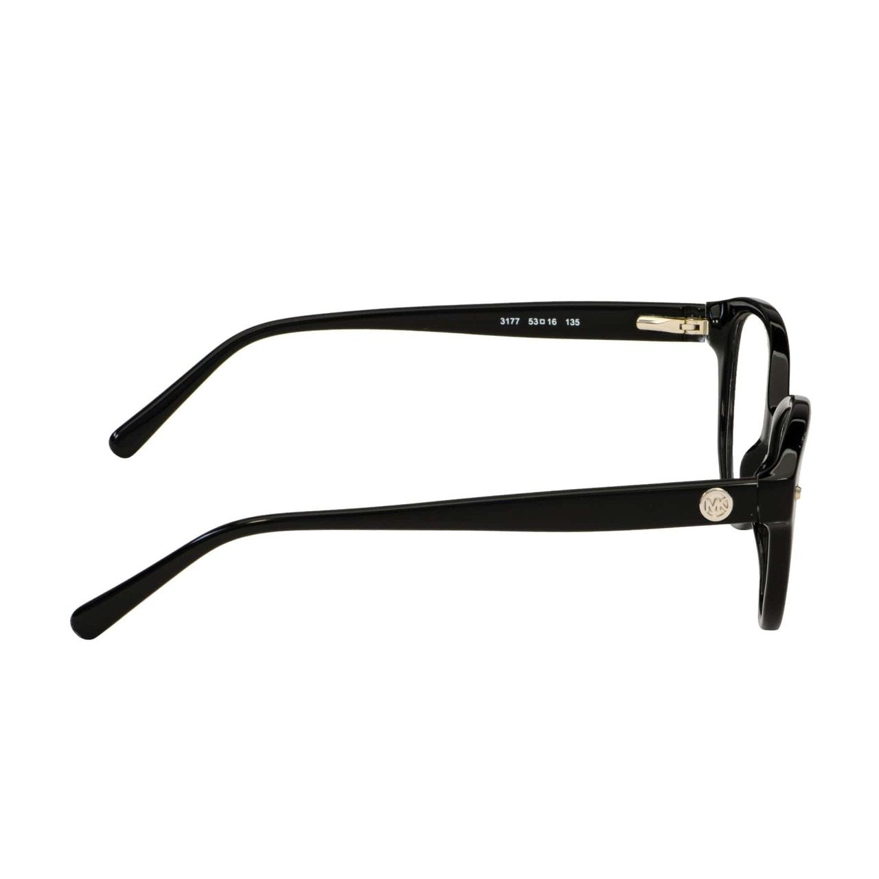 Michael Kors MK 4042-3177 Kia Black Cat-Eye Women's Acetate Eyeglasses in black, showcasing a stylish cat-eye design.