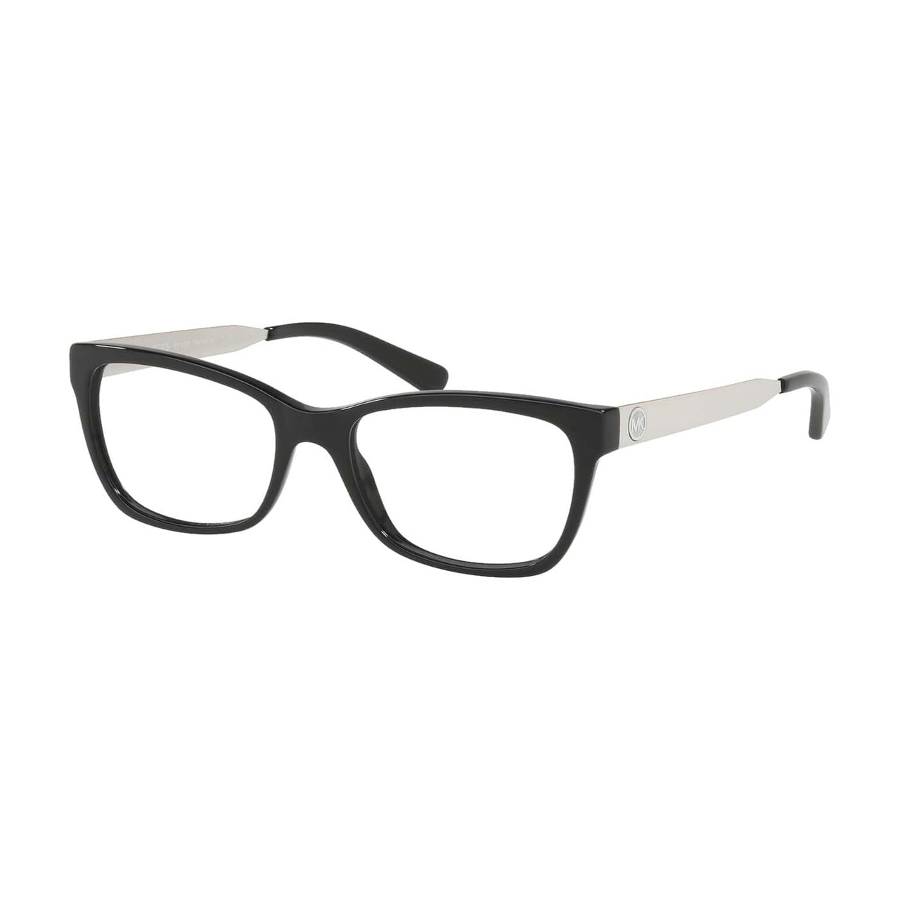 Michael Kors MK 4050-3163 Marseilles Black Square Women's Acetate Eyeglasses featuring a stylish full-rim design and black acetate frame.