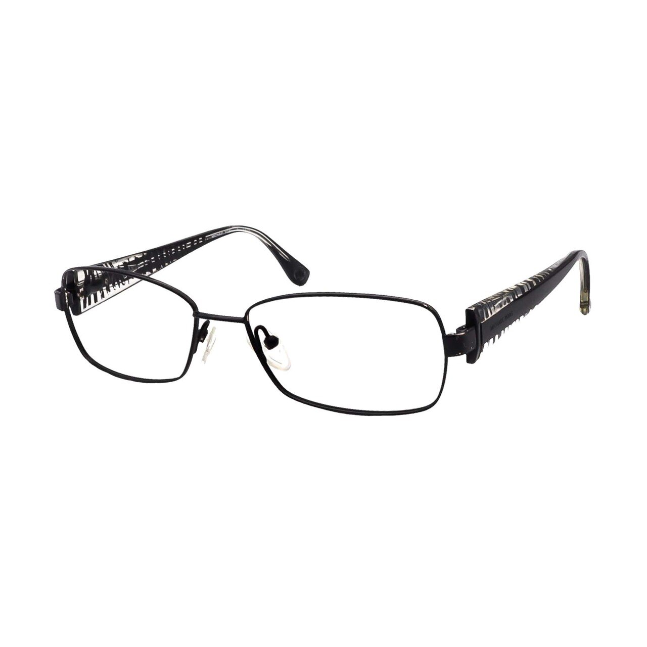 Michael Kors MK 499-001 Black Rectangular Women's Eyeglasses featuring a sleek black frame and rectangular design.