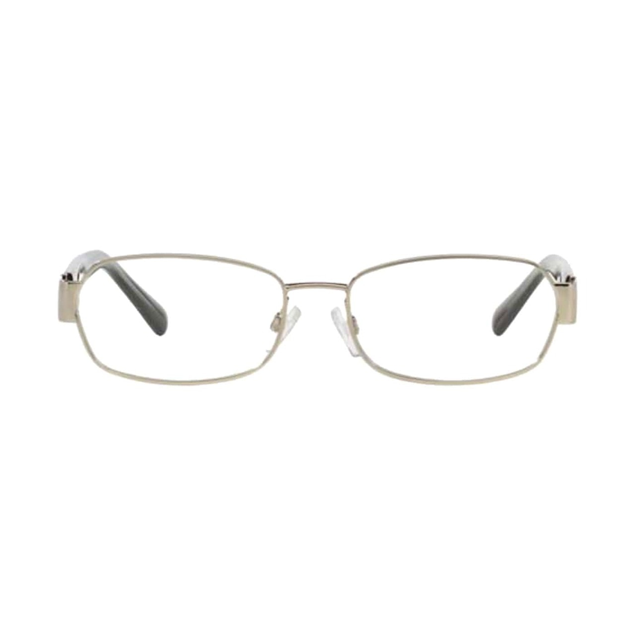 Michael Kors MK 7001-1001 Amagansett Silver Rectangular Women's Metal Eyeglasses showcasing a stylish silver frame and rectangular lenses.