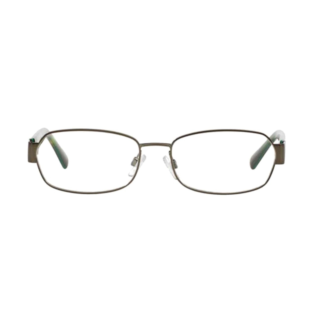 Michael Kors MK 7001-1002 Amagansett Gunmetal Rectangular Women's Metal Eyeglasses with a stylish full-rim design.