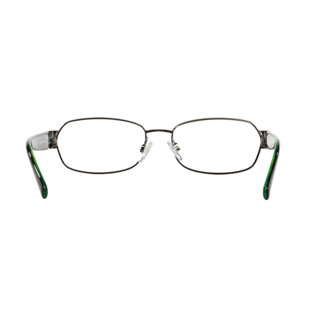 Michael Kors MK 7001-1002 Amagansett Gunmetal Rectangular Women's Metal Eyeglasses with a stylish full-rim design.