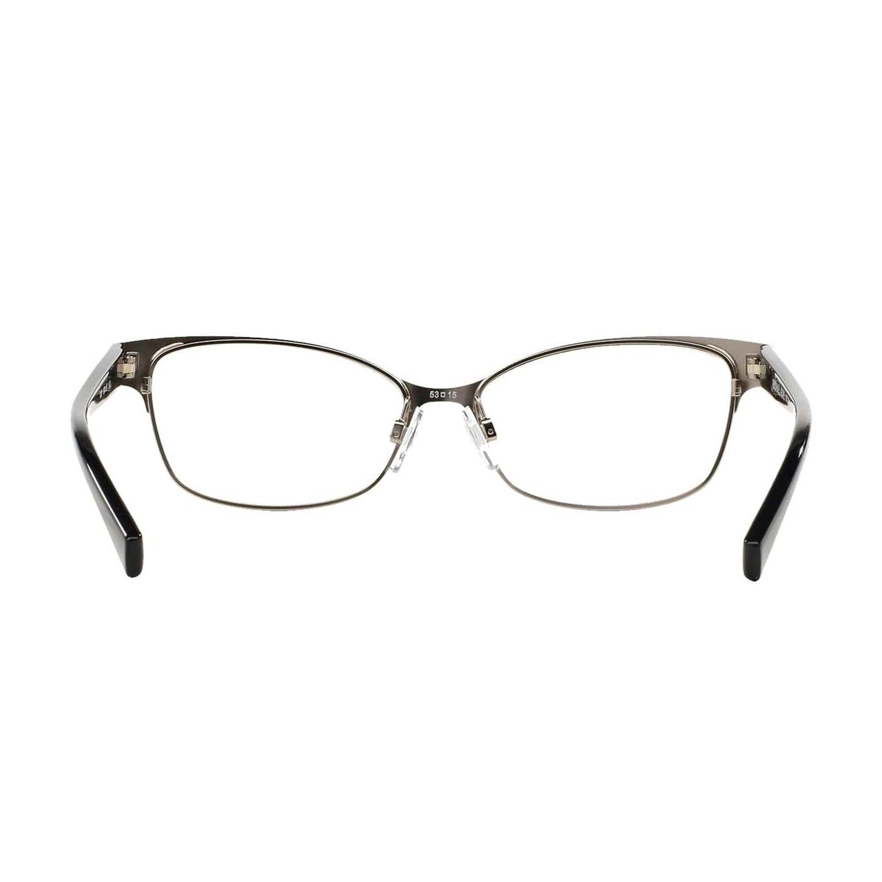 Michael Kors MK 7004-1031 Palos Verdes eyeglasses featuring a black shiny silver rectangular metal frame, designed for women.