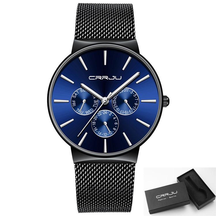 Multi-function Quartz Watch for Men with Hardlex mirror and stylish design, suitable for various occasions.